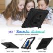Samsung Galaxy Tab A8 10.5 2021 Black Rotary Silicone PC Case - 2