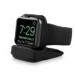 Black Silicone Charging Holder for Apple Watch - Secure & Stylish Stand - 2