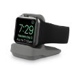 Grey Silicone Charging Holder for Apple Watch - Compact & Durable Design - 2