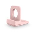 Pink Silicone Charging Holder for Apple Watch - Secure & Stylish Stand - 3