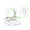 White Silicone Charging Holder for Apple Watch - Secure & Stylish Stand - 5