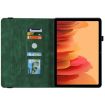 Samsung Galaxy Tab A7 10.4 2020 Butterfly Flower Leather Case Green - 5