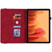 Samsung Galaxy Tab A7 10.4 2020 Butterfly Flower Leather Case Red - 5