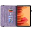 Samsung Galaxy Tab A7 10.4 2020 Butterfly Flower Leather Case Purple - 5