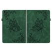 Samsung Galaxy Tab A8 10.5 2021 Green Butterfly Flower Leather Case - 2