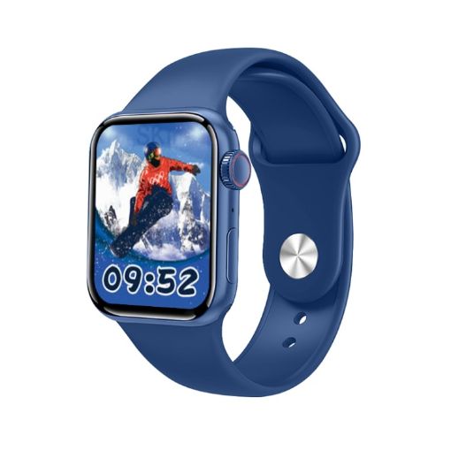 D SEVEN 1.9" TFT Screen Smart Watch, Bluetooth Dial, Sleep Monitor, Blue - 1