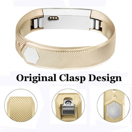 FITBIT Alta Metallic Strap - Champagne Gold Replacement Band - 1