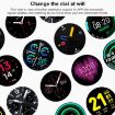 S30 Smart Wristband 1.28" TFT Screen, Temp & Sleep Monitor, Black Silicone - 5