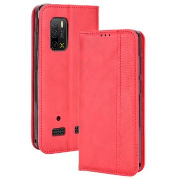 Ulefone Armor X10/X10 Pro Red Leather Phone Case with Magnetic Buckle - 1