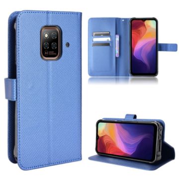 Ulefone Power Armor 14/14 Pro Blue Leather Phone Case - Diamond Texture - 1
