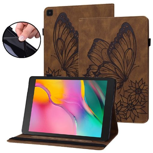 Samsung Galaxy Tab A 8.0 2019 T290/T295 Butterfly Leather Case Brown - 1