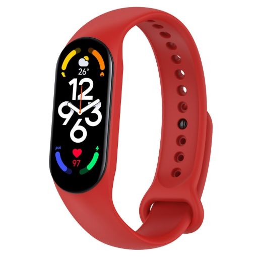 Xiaomi Mi Band 7/6/5/Amazfit Band 5 Official Red Silicone Watch Band - 1