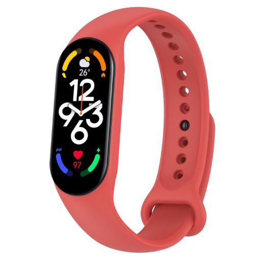 Xiaomi Mi Band 7/6/5/Amazfit Band 5 Official Silicone Watch Band Red - 1