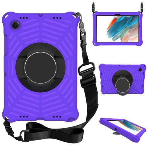 Samsung Galaxy Tab A8 10.5 2021 EVA Case with Strap & Holder Purple - 1