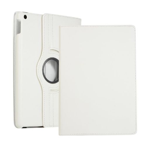 Lenovo M10 Plus 3rd Gen White Leather Tablet Case 360 Rotation Holder - 1