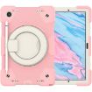 Samsung Galaxy Tab A8 10.5 2021 Pink Full Body Case with Holder & Strap - 2