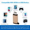 5 PCS USB-C Female to Micro USB Male Adapter - Random Color (Grey) - 6