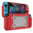 Switch OLED Gamepad Protective Case - Red TPU+PC Cover - 1