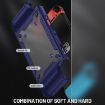 Switch OLED Game Handle Gamepad Protective Case TPU+PC (Blue) - 3