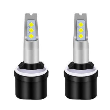 880 Car LED Fog Light Pair 12V-24V 12W 1800LM Yellow Light - 1