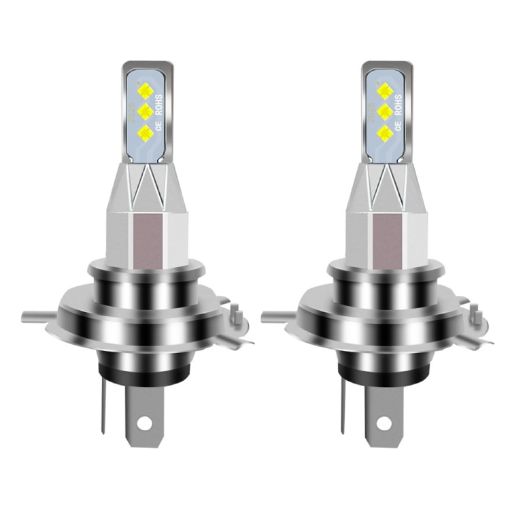 H4 Car LED Fog Light Pair 12V-24V 12W 1800LM White - 1