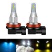 H8 Car LED Fog Light 12V-24V 12W 1800LM Ice Blue 1 Pair - 2
