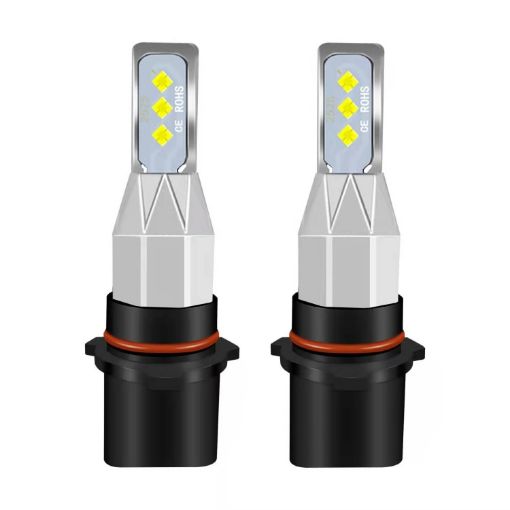 P13W 12V-24V 12W 1800LM Yellow LED Car Fog Light Pair - 1