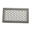 Grey Rectangle Louvered Ventilation Panel Cover - 198x114mm A6790 - 2
