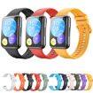 Huawei Watch Fit 2 Black Silicone Band - Solid Color Replacement Strap - 4