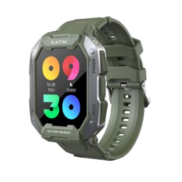 C20 Smart Watch 1.71" TFT HD Screen, Heart Rate & Blood Oxygen Monitor (Green) - 1