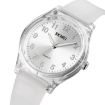 SKMEI 1760 Blue Transparent Quartz Watch - Silicone Strap, Waterproof - 2