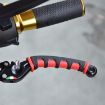Motorcycle Handlebar Grip Covers Red - 2 PCS PVC Horn Shape Accessories - 8