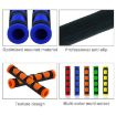 Motorcycle Handlebar Grip Covers Set - Yellow PVC Horn Shape, 2 PCS - 4