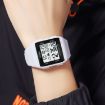 SKMEI 1960 Waterproof Electronic Watch, Stainless Steel Buckle, Black/White - 7