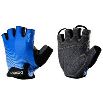 BOODUN 1096 Blue Silicone Fitness Gloves, Non-slip & Breathable, Size S - 1