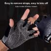 BOODUN 1096 Blue Silicone Fitness Gloves, Non-slip & Breathable, Size M - 6