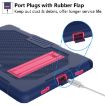 Samsung Galaxy Tab A8 10.5 2021 Shockproof Case Navy Blue Rose - 4