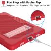 Samsung Galaxy Tab A8 10.5 2021 X200 Shockproof Case Red Silicone + PC - 4