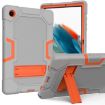Samsung Galaxy Tab A8 10.5 2021 X200 Grey Orange Silicone PC Case - 1