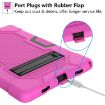 Samsung Galaxy Tab A8 10.5 2021 Case, Rose Red Black Silicone + PC - 4