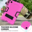 Samsung Galaxy Tab A8 10.5 2021 Case, Rose Red Black Silicone + PC - 5