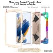 Samsung Galaxy Tab A8 10.5 2021 X200 Colorful Blue Tablet Case - 3