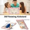 Samsung Galaxy Tab A8 10.5 2021 Case, Rose Gold+Beige Silicone+PC - 6