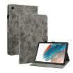 Samsung Galaxy Tab 8 10.5 Tiger Pattern Flip Leather Case Grey - 1
