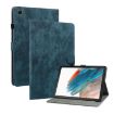 Samsung Galaxy Tab 8 10.5 Tiger Pattern Flip Leather Case Dark Blue - 1