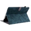 Samsung Galaxy Tab 8 10.5 Tiger Pattern Flip Leather Case Dark Blue - 3