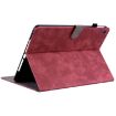 Samsung Galaxy Tab A 8.0 2019 Red Tiger Pattern Flip Leather Case - 3