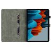 Samsung Galaxy Tab S9+ Tiger Pattern Flip Leather Case - Dark Blue - 3