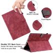 Samsung Galaxy Tab A 10.1 2016 Tiger Pattern Red Flip Leather Case - 6