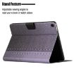 Samsung Galaxy Tab A8 Grey Smart Leather Case - Solid Color Stitching - 6